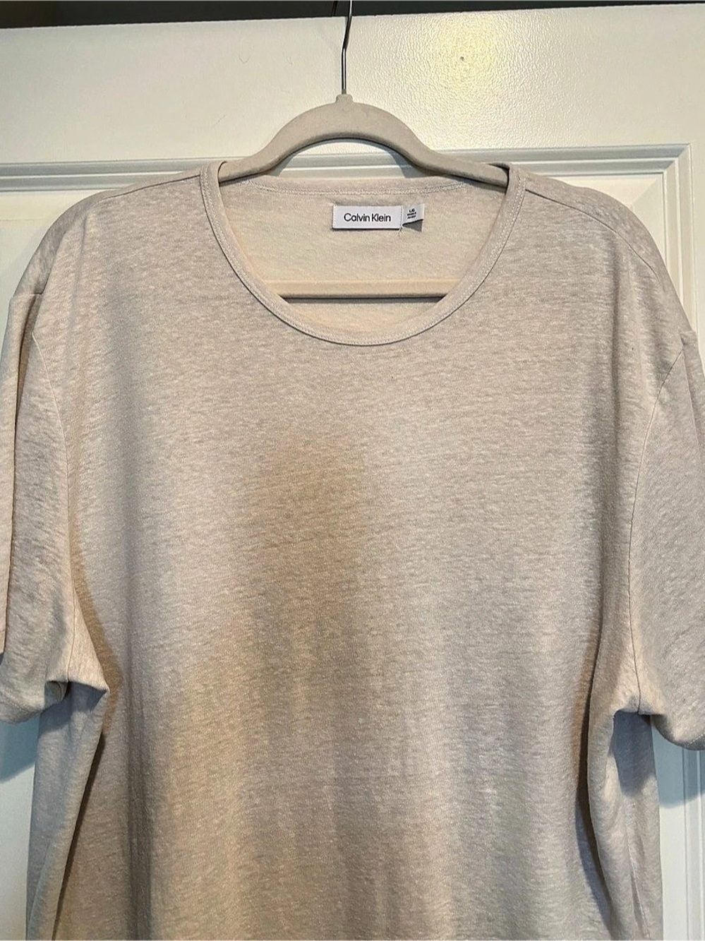 Men’s Calvin Klein Linen Blend Short Sleeve Tee